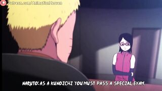 Naruto Testing Sarada || 4K