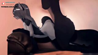 FURRY LUNA SWALLOWS DICK IN PORN FILM - EXCLUSIVE FURRY HENTAI ????ANIMATION 60 FPS