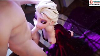 ELSA DO AMAZING BLOWJOB AND GETTING CUM - FROZEN 60 FPS High Quality Hentai 3D Animated 4K