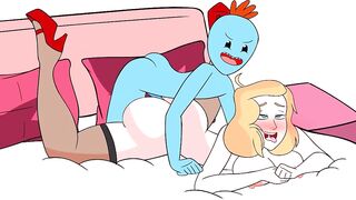Rick and Morty Beth fucked by mr messeks hot milf with big boobs