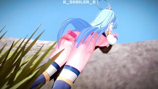 KonoSuba - Aqua uses a sex toy