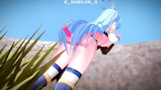 KonoSuba - Aqua uses a sex toy