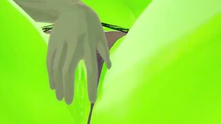 3D Hentai: Piss drinking femdom slime
