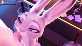 JUDY HOPPS BLOWJOB AND GETTING CUM ON FACE - EXCLUSIVE FURRY ZOOTOPIA HENTAI ANIMATION 4K 60FPS
