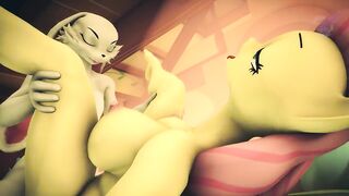 HornyForest - Angel bunny sex with Fluttershy and Princess Luna compilation