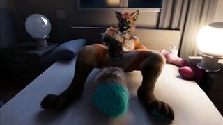 Fox playing bad dragon by h0rs3