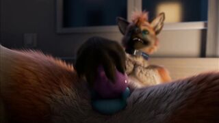 Fox playing bad dragon by h0rs3
