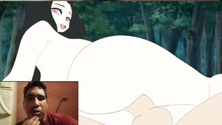 Demon slayer-Nezuko is fucked in the forest by zenitsu and his big cock hentai
