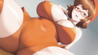 Velma from scooby doo sexy anime hentai compilation