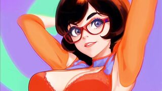 Velma from scooby doo sexy anime hentai compilation