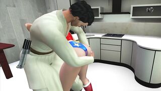 Wonder Woman Spanked and Fucked by a Jedi Knight