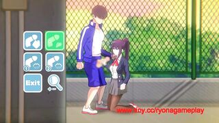 Cute college lady having sex with a man in 7 days girlfriend new hentai game