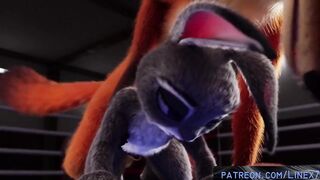 Judy Hopps have fight with Nick Wilde And get fucked