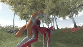 Fox licks lover clean after rough fuck ????????????