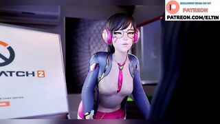 D.Va Overwatch Hard Fucked In Ass By Boss As Not Be Expelled | Exclusive Anal Hentai Overwatch Ani