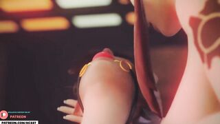 BDSM Overwatch fuck machine Tracer and Brigitte Uncensored 60 FPS High Quality