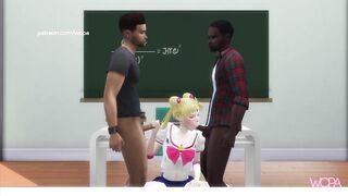 [TRAILER] SAILOR MOON CHEATING ON BOYFRIEND WITH TWO CLASSMATES