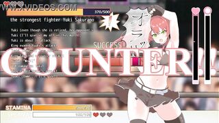 Cute red haired lady having sex with a man in Princess burst new hentai game