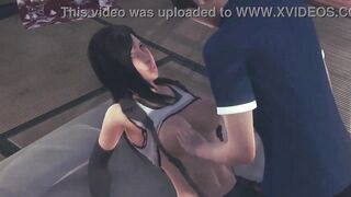 Tifa ff7 new cosplay in hentai sex with a man in porn video