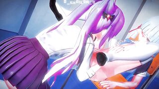 Genshin Impact - Ayaka and Keqing are given as school lesbians.