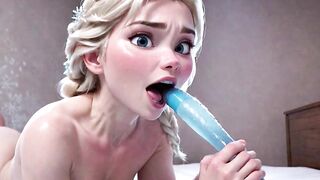 Elsa Loves Being Nude and Sucking Cock - Frozen Porn Parody