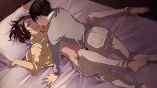 Attack on Titan hange fucks hardcore rough ass creampie, squirting with liye big dick uncensored