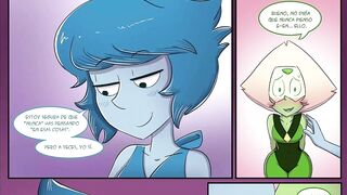 The blue and green make love - steven universe