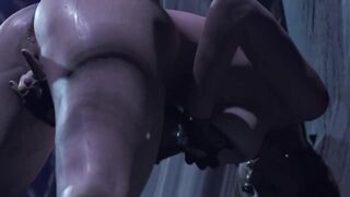 Cosplay Lara Croft Tomb Raider Curvy Big Tits Big Ass Pussy Plunge