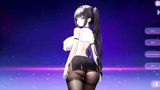 Beautiful 2D Anime Girl with Big Boobs and Ass
