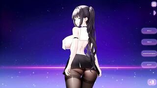 Beautiful 2D Anime Girl with Big Boobs and Ass