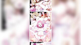 Kirito cums inside all the hentai women