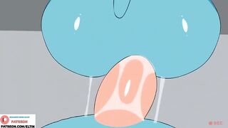 Gumball`s Mom Hard Fucking In Gym And Getting Creampie | Furry Hentai Animation World of Gumball
