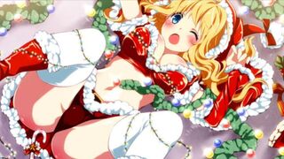 Blonde horny stepsister gives me gifts in Christmas anime hentai uncensored cartoon