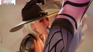 Ashe Do Amazing Blowjob For Futa Widowmaker In Desert | Exclusive Futa Hentai Overwatch 3D Animation