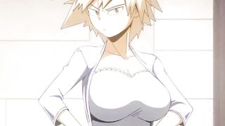 Mitsuki Bakugou showing her huge boobs My Hero Academie