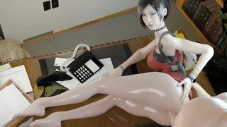 Ada Wong sex on desk