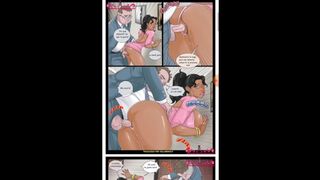 Hot brunette caught by boss's cock hentaixx