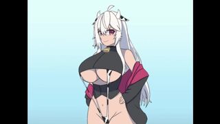 Anime cowgirl is seducing you with her thick body