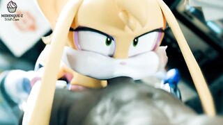Grab her ears and facefuck rough her bunny throat! (Bunnie Rabbot From Sonic Series) | Merengue Z
