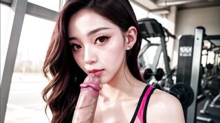 Asian MILFs at the gym (with pussy masturbation ASMR sound!) Uncensored Hentai