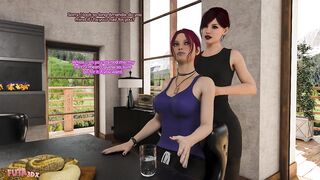 Futa3dX - Big Cock Brunette Futa Stepmom Fuckes Her Stepdaughter Hard