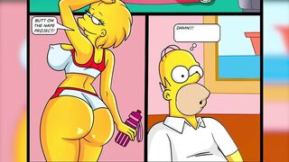 Butt on the nape project! Big butt and hot MILF! The Simpsons Simptoons