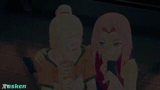 Naruto: Sakura & Ino Love Tasting Your Meatstick!