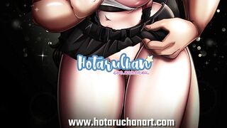 Drawing Goku and Tifa with Huge Boobs and Thick Thighs by HotaruChanART