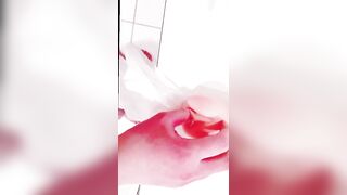 【amateur Moaning Selfie】Japanese Student Bathroom Masturbation Cums and Orgasm Fucking Fleshlight