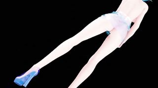 【r-18 MMD】Genshin Impact Eula Transparent Dress