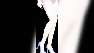 【r-18 MMD】Genshin Impact Eula Transparent Dress