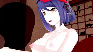 Kujou Sara Genshin Impact 3D Hentai Part 4/9