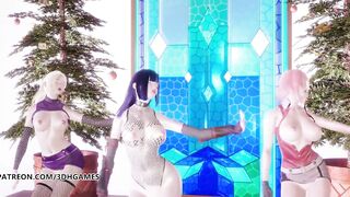 [R18-MMD] TWICE - Feel Special Nude Vers Ino Sakura Hinata 3D Erotic Dance Naruto HentaiAdded