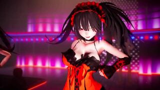 【r-18 MMD】Date a Live Kurumi Dance + Sex